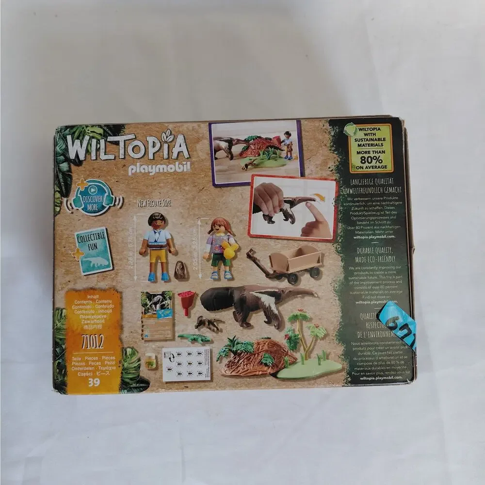 ✨ NEW IN BOX! ✨Playmobil Wiltopia: Anteater Care Building Set (Item #71012)